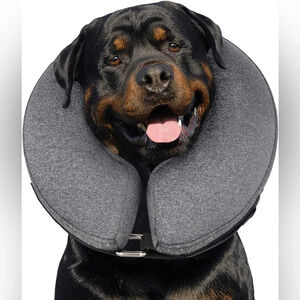 Sz L MIDOG Dog Cone Collar for After Surgery, Pet Inflatable Collar Soft